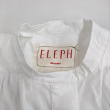 ELEPH エレフ ELC5010401 サイズS ギャザー ワイド プルオーバー チュニック ホワイト レディース【中古】5-0819S♪