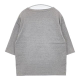 TRAVAIL MANUEL 251005 ボートネック 五分袖 Ｔシャツ カットソー グレー レディース トラバイユマニュアル【中古】6-0221S∞