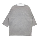 TRAVAIL MANUEL 251005 ボートネック 五分袖 Ｔシャツ カットソー グレー レディース トラバイユマニュアル【中古】6-0221S∞