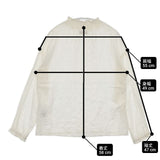 SM2 Samansa Mos2 CLC-1709720 ハイネック フリルカラー レース シャーリング ブラウス シャツ アイボリー レディース サマンサモスモス【中古】6-0221M∞