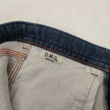 DMG ニットデニムペインターパンツ 定価17600円 13-721Z ジーンズ デニムパンツ ブルー レディース ディーエムジー/ドミンゴ【中古】5-1204G∞