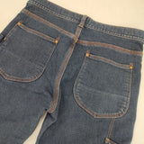 DMG ニットデニムペインターパンツ 定価17600円 13-721Z ジーンズ デニムパンツ ブルー レディース ディーエムジー/ドミンゴ【中古】5-1204G∞