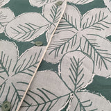 mina perhonen ts6439 good luck サイズ38 ジレ ロング ベスト グリーン ホワイト レディース ミナペルホネン【中古】5-1031M♪