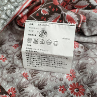 tricot COMME des GARCONS パネルフラワーチロリアン丸襟ワンピース AD2016 レッド ブラック レディース トリココムデギャルソン【中古】5-0815S♪