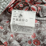 tricot COMME des GARCONS パネルフラワーチロリアン丸襟ワンピース AD2016 レッド ブラック レディース トリココムデギャルソン【中古】5-0815S♪