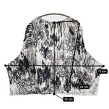 mina perhonen aca8941 cache cache ギャザースリーブ 定価30800円 カットソー ホワイト ブラック レディース ミナペルホネン【中古】5-0815M♪