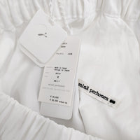 mina perhonen ai4614 harbor neutraali サイズM 定価39600円 ワイドイージー パンツ ホワイト レディース ミナペルホネン【中古】5-0902M♪