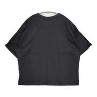 marble sud 01BS003108 ロゴ フロッキープリント 半袖Ｔシャツ カットソー ブラック レディース マーブルシュッド【中古】5-0819S♪