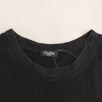 marble sud 01BS003108 ロゴ フロッキープリント 半袖Ｔシャツ カットソー ブラック レディース マーブルシュッド【中古】5-0819S♪