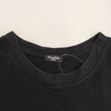 marble sud 01BS003108 ロゴ フロッキープリント 半袖Ｔシャツ カットソー ブラック レディース マーブルシュッド【中古】5-0819S♪