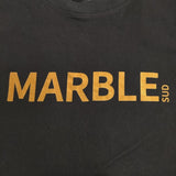 marble sud 01BS003108 ロゴ フロッキープリント 半袖Ｔシャツ カットソー ブラック レディース マーブルシュッド【中古】5-0819S♪