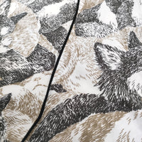 marble sud SIESTA 犬 猫 シエスタプリント コットンレーヨン ワンピース ホワイト ブラック レディース マーブルシュッド【中古】5-0819S♪