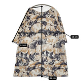 marble sud SIESTA 犬 猫 シエスタプリント コットンレーヨン ワンピース ホワイト ネイビー レディース マーブルシュッド【中古】5-0819S♪