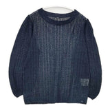 45R/45rpm ギマニットのレースＴシャツ（インディゴ） 定価31900円 セーター ニット ネイビー レディース フォーティーファイブアールピーエム【中古】6-0221M∞