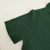 45R/45rpm オーガニックアイスコットンニットレースTシャツ 定30800円 グリーン レディース フォーティーファイブアールピーエム【中古】5-0822S♪