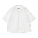MARGARET HOWELL 578-2152013 COTTON LINEN 定価29700円 セーラーカラー ブラウス シャツ 22SS ホワイト レディース マーガレットハウエル【中古】6-0423S∞