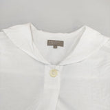 MARGARET HOWELL 578-2152013 COTTON LINEN 定価29700円 セーラーカラー ブラウス シャツ 22SS ホワイト レディース マーガレットハウエル【中古】6-0423S∞