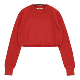 AURALEE SUPER HARD TWIST RIB KNIT SHORT P/O サイズ0 定価39600円 A24SP05TR ニット 24SS レッド レディース オーラリー【中古】5-0815M♪