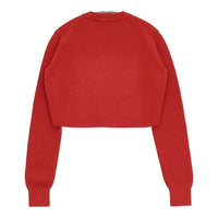 AURALEE SUPER HARD TWIST RIB KNIT SHORT P/O サイズ0 定価39600円 A24SP05TR ニット 24SS レッド レディース オーラリー【中古】5-0815M♪