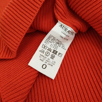 AURALEE SUPER HARD TWIST RIB KNIT SHORT P/O サイズ0 定価39600円 A24SP05TR ニット 24SS レッド レディース オーラリー【中古】5-0815M♪