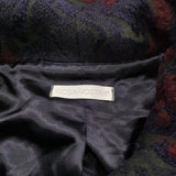 COSA-NOSTRA ペイズリー柄 572342D サイズ42 コート ネイビー ワインレッド レディース コーザノストラ【中古】5-1214T♪