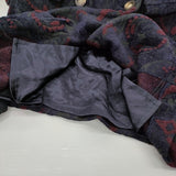 COSA-NOSTRA ペイズリー柄 572342D サイズ42 コート ネイビー ワインレッド レディース コーザノストラ【中古】5-1214T♪