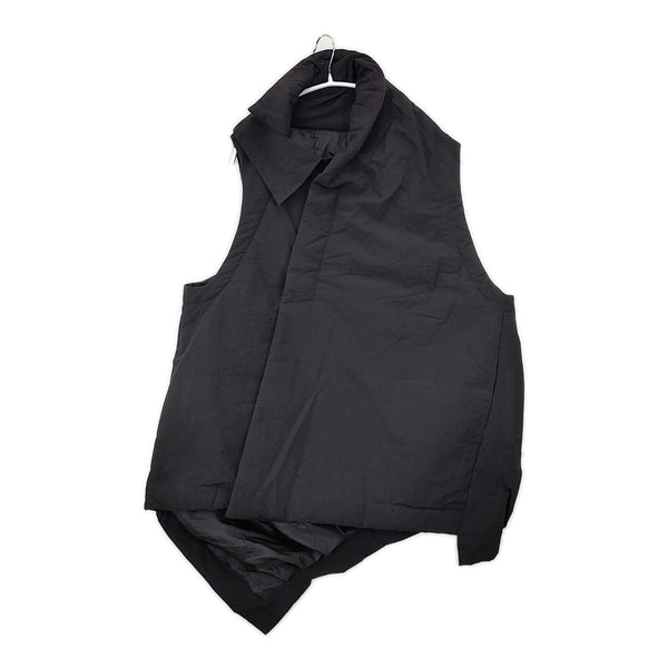 MOYURU 34004332 ナイロン アシンメトリー センソユニコ 中綿 ベスト ブラック レディース モユル/萌【中古】5-1111T△