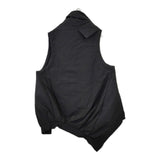 MOYURU 34004332 ナイロン アシンメトリー センソユニコ 中綿 ベスト ブラック レディース モユル/萌【中古】5-1111T△