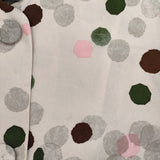 mina perhonen glimmer na6220 シルクコート ノーカラー シャンタン 日本製 コート アイボリー グレー レディース ミナペルホネン【中古】5-1111T△