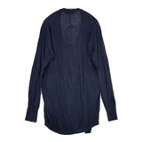 ZUCCa コットンウール 製品染め 長袖Ｔシャツ カットソー ロンＴ ネイビー レディース ズッカ【中古】5-1025T∞