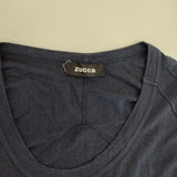 ZUCCa コットンウール 製品染め 長袖Ｔシャツ カットソー ロンＴ ネイビー レディース ズッカ【中古】5-1025T∞