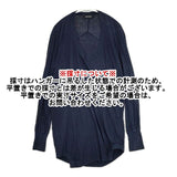 ZUCCa コットンウール 製品染め 長袖Ｔシャツ カットソー ロンＴ ネイビー レディース ズッカ【中古】5-1025T∞