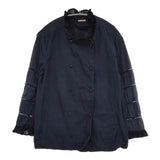 KAPITAL フリル はしごレース コットン 1 S ブラウス シャツ ネイビー レディース キャピタル【中古】5-1201M∞