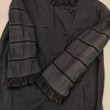 KAPITAL フリル はしごレース コットン 1 S ブラウス シャツ ネイビー レディース キャピタル【中古】5-1201M∞