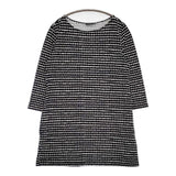 marimekko Rasymatto ラシィマット ワンピース コットン チュニック ブラック ホワイト レディース マリメッコ【中古】5-1215M∞