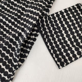 marimekko Rasymatto ラシィマット ワンピース コットン チュニック ブラック ホワイト レディース マリメッコ【中古】5-1215M∞