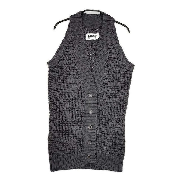 MM6/Maison Margiela ここのえ イタリア製 ウール ノースリーブニット ベスト グレー レディース エムエム6/メゾンマルジェラ【中古】5-1025T∞