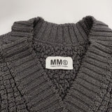 MM6/Maison Margiela ここのえ イタリア製 ウール ノースリーブニット ベスト グレー レディース エムエム6/メゾンマルジェラ【中古】5-1025T∞
