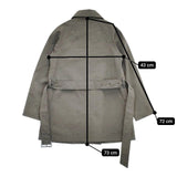 THE NORTH FACE ALPHADRY HYVENT TRENCH COAT 防水 NPW61554 トレンチコート グレー レディース ザノースフェイス【中古】5-1201M∞