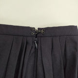 mina perhonen ua5987 ウールタックスカート 36 tranquil バイカラー ロングスカート ネイビー オレンジ レディース ミナペルホネン【中古】5-1111T△