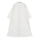 Lin francais d'antan ノルデ ダブルボタンコートワンピース コットン ワンピース ホワイト レディース ランフランセダンタン【中古】5-1215M∞