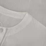 Lin francais d'antan ノルデ ダブルボタンコートワンピース コットン ワンピース ホワイト レディース ランフランセダンタン【中古】5-1215M∞