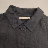evam eva E163T032 raglan jacket リネン コート ネイビー レディース エヴァムエヴァ【中古】6-0221M∞