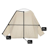 evam eva water linen po E211T010 リネン プルオーバー ブラウス シャツ ベージュ レディース エヴァムエヴァ【中古】6-0221M∞
