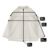 evam eva スキッパーシャツ 定価20900円 E231T030 コットン 長袖シャツ オフホワイト レディース エヴァムエヴァ【中古】6-0221M∞