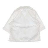 MHL. DRY COTTON RAMIE POPLIN 595-0152506 七分袖 シャツ ジャケット ホワイト レディース エムエイチエル【中古】6-0221M∞