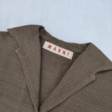 MARNI シルク イタリア製 ジャケット カーキ レディース マルニ【中古】5-1217M∞