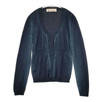 【美品】マルニ　MARNI ニットカーディガン　リボン　カシミヤ混　ウール混 美品】マルニ MARNI ニットカーディガン リボン カシミヤ混 ウール混