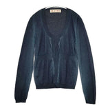 MARNI カシミヤシルク ボレロ ムラ染め加工 カーディガン ネイビー レディース マルニ【中古】5-1025T∞