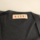MARNI カシミヤシルク ボレロ ムラ染め加工 カーディガン ネイビー レディース マルニ【中古】5-1025T∞